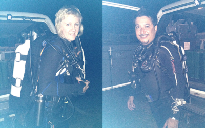 Night diving in the Swan River – Perth